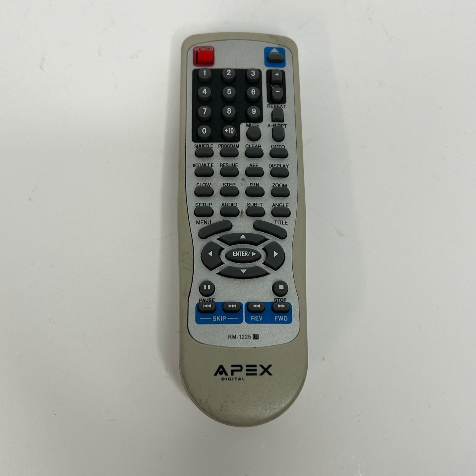 Genuine OEM Apex Digital RM-1225 DVD Remote Control for RTRM1225 AD1225R... - $9.23