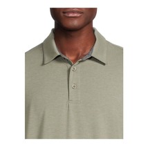 George Mens Artichocke Heather Short Sleeve 2 Button Polo, Size 2XL NWT - £11.18 GBP