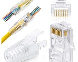 Rj45 Cat6 Pass Through Connectors And Strain Relief Boots - Pack Of 100/... - $49.99