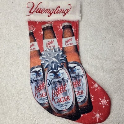 Vintage Yuengling Light Lager Beer Christmas Stocking USA 19” Double Sided Item image 5