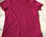 LANDS END Medium 10-12 Women&#39;s Short Sleeve T Shirt Relaxed Fit Stretch ... - $28.43
