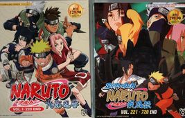 DVD Anime Naruto &amp; Naruto Shippuden Complete TV Series Vol.1-720 End English Dub - £121.56 GBP