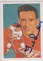 Ted Lindsay Signed Autographed 1987 Hall of Fame Hockey Card - Detroit R... - £31.33 GBP