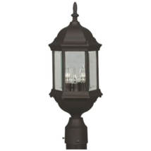 Kenroy 16265BL Dural 3 Lt Post Lantern - $653.92 MXN