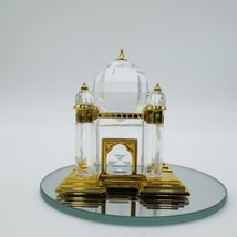 Swarovski Austrian Crystal Figurine Taj Mahal Gold Plated  - £75.54 GBP