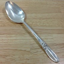 Oneida White Orchid Table Serving Spoon Community Silverplate 1953 Vintage - £7.58 GBP