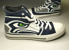 FOCO NFL Seattle Seahwaks NFL High Top Canvas Shoes Size 10 - $30.39