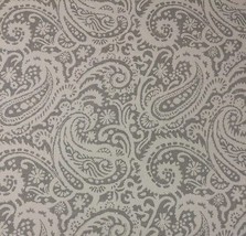 Ballard Designs Audrey Gray Paisley Kravet Arta Cotton Fabric By The Yard 54&quot; W - £9.82 GBP