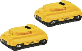 DEWALT 20V MAX* Batteries, Compact, 4.0-Ah, 2-Pack (DCB240-2) - £134.28 GBP