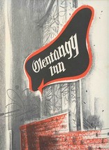 Olentangy Inn Menu Columbus Ohio State University 1961-62 Football Schedules - £68.62 GBP