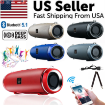 Bluetooth 5.1 Speaker Wireless Waterproof Outdoor Stereo LOUD Bass USB/T... - $19.82