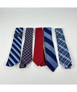 Tommy Hilfiger Mens Premium Lot of 5 Polyester &amp; Polyester Silk Ties Ass... - £31.66 GBP