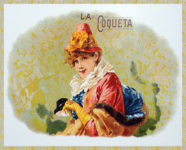 Quality POSTER.Cigar label La Coqueta Home wall Decor bar club art print.q706 - £14.24 GBP+