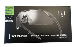 Wiley X WX Vapor 2 Interchangeable Lens Kit Black Safety Glasses New In Box - £51.95 GBP