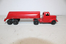 Tootsie Toy Red Semi Truck &amp; Gas Tanker Trailer - £19.45 GBP