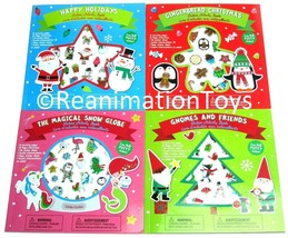 4 Christmas Activity Books Happy Holidays Gnomes Gingerbread Magical Sno... - $29.99