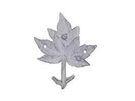 [Pack Of 2] Whitewashed Cast Iron Maple Tree Leaf Decorative Metal Tree Branc... - £27.82 GBP