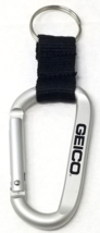 Geico Keychain Carabiner Insurance Silver Metal 2000s - $12.30