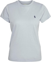 Polo Ralph Lauren Womens Blue Soft Knit Crewneck Tee T-Shirt, L Large 45... - $39.11