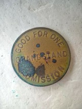 Vintage Horse Racing Racetrack Good for One Grandstand Admission Token - £3.87 GBP