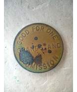 Vintage Horse Racing Racetrack Good for One Grandstand Admission Token - $4.94