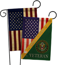 Home of Army Burlap - Impressions Decorative USA Vintage Applique Garden Flags P - £27.49 GBP