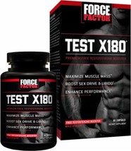 Force Factor  TEST X180  Premium Free Testosterone Booster 60 tablets Exp.04/202 - £45.44 GBP