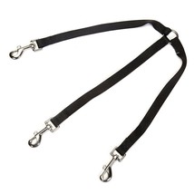 2 Way Dog Lead Black Leash Coupler Walk Two Dogs At The Same Time Choose... - £10.13 GBP
