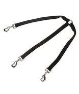 2 Way Dog Lead Black Leash Coupler Walk Two Dogs At The Same Time Choose... - £10.12 GBP