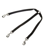 2 Way Dog Lead Black Leash Coupler Walk Two Dogs At The Same Time Choose... - $17.69 CAD