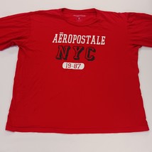 Aéropostale Men’s Red NYC Graphic Cotton Long Sleeve Pullover T-Shirt Size XL image 12