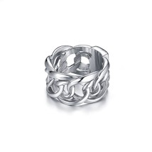 Neutral Cool Vintage Buddha Ring 316L Stainless Steel Chain Rings For Men Women  - £20.61 GBP