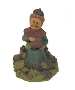 Vintage Gnome Figurine Chocolate Candy Lover Tom Clark Pottery Elf Lady ... - £19.45 GBP