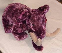 TY 2003 Beanie Baby Colosso Purple Elephant Rare Larger Sized 12”. VGC Pre Owned - £53.81 GBP