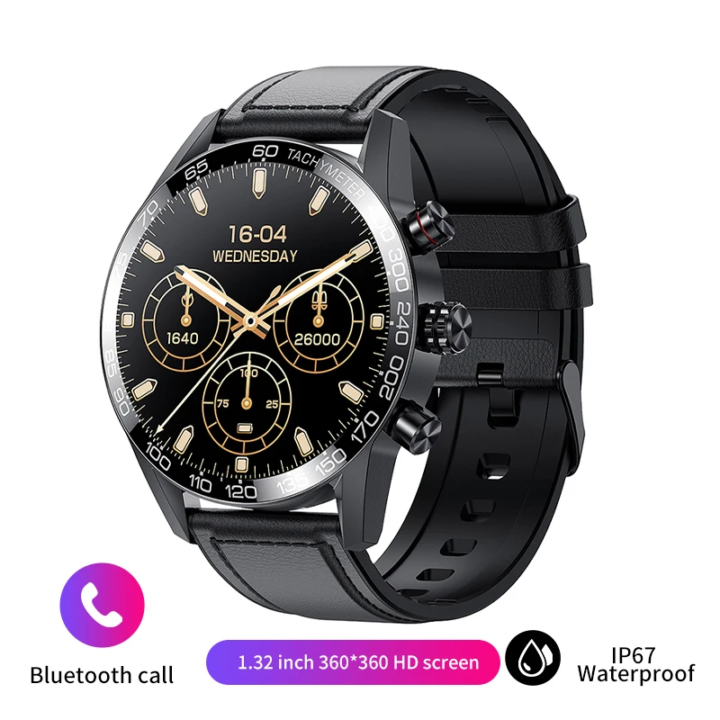 Watch 2024 Business AMOLED Smart Calling Watch Music Player  Heart Rate Blood Pr - £72.63 GBP