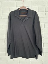 5.11 Tactical Polo Shirt Long Sleeve Mens Medium Black Sleeve Pen Pocket - $19.59