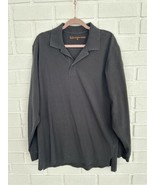 5.11 Tactical Polo Shirt Long Sleeve Mens Medium Black Sleeve Pen Pocket   - £15.41 GBP