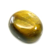Certified 7.14Ct Natural Tiger Eye Oval Cabochon Gemstone - £14.89 GBP