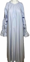 Dazy XL Pintuck Cotton Nightgown Dress Long Sleeve Cottagecore Prairie Modest - £17.51 GBP