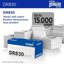 Genuine DR830 Brother TN830 Drum Unit  DCP-L2640dw HL-L2405w HL-L2460DW ... - $134.00