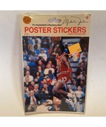 Michael Jordan Bulls Poster Sticker Jump Inc Gibson Greetings New Sealed... - $187.21 MXN
