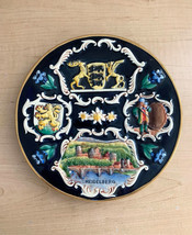 VINTAGE COLLECTIBLE HEIDELBERG PLATE W. GERMANY RELIEF POTTERY 9.5&quot; - £27.61 GBP
