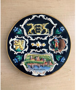 VINTAGE COLLECTIBLE HEIDELBERG PLATE W. GERMANY RELIEF POTTERY 9.5&quot; - £27.09 GBP