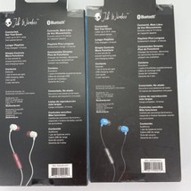 2X Skullcandy Jib Wireless Bluetooth Earbuds Microphone White/Crimson Blue/Black - £15.44 GBP