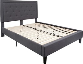 Flash Furniture Queen Platform Bed | Queen Size Platform Bed Frame With - £279.73 GBP