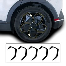 Fit Hyundai Ioniq 5 Wheel Rim Chrome Delete Cover Decal Blackout Trim Sticker - £54.85 GBP
