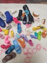 Barbie Colorful Doll Toy Shoes Bundle Lot Of 50+ Pieces Mismatched No Pairs - $35.19 CAD