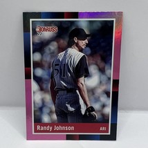 2022 Panini Donruss Baseball Randy Johnson 1988 Retro #236 Holo Pink Par... - £1.59 GBP