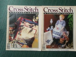 Lot Of 2 Vintage Cross Stitch And Country Crafts Magazines  from 1991 - £8.44 GBP