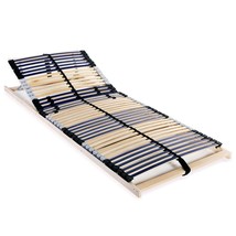 Slatted Bed Base with 42 Slats 7 Zones 80x200 cm - £60.77 GBP
